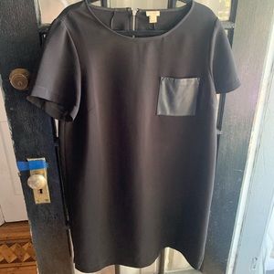 Jcrew Dress with faux leather pocket